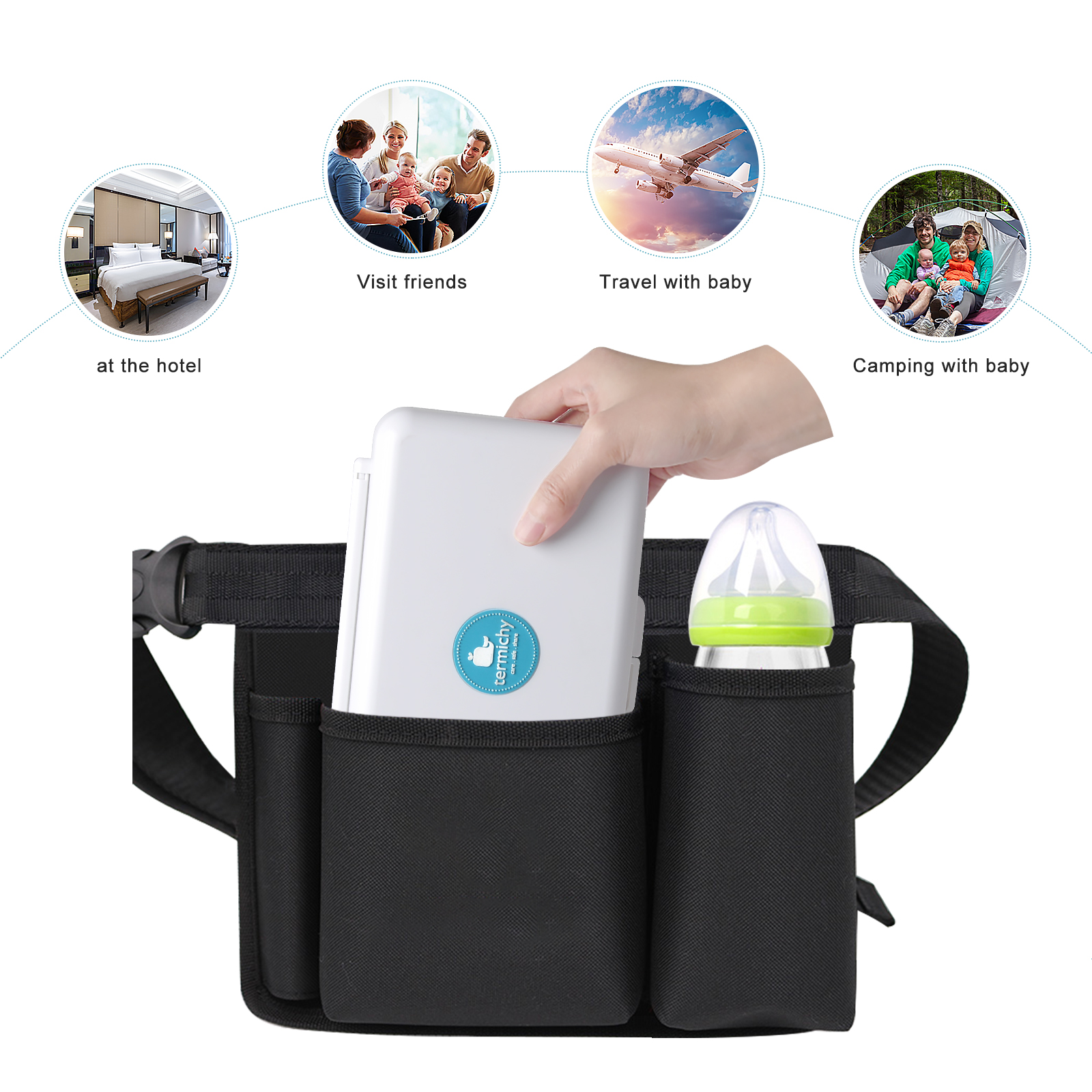 Baby Bottle Drying Rack with Cleaning Brush Baby Feeding n Nursery